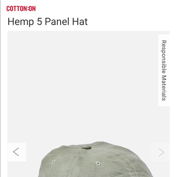 New Cotton On sage hat adjustable dad hat baseball in hemp - Picture 5 of 5